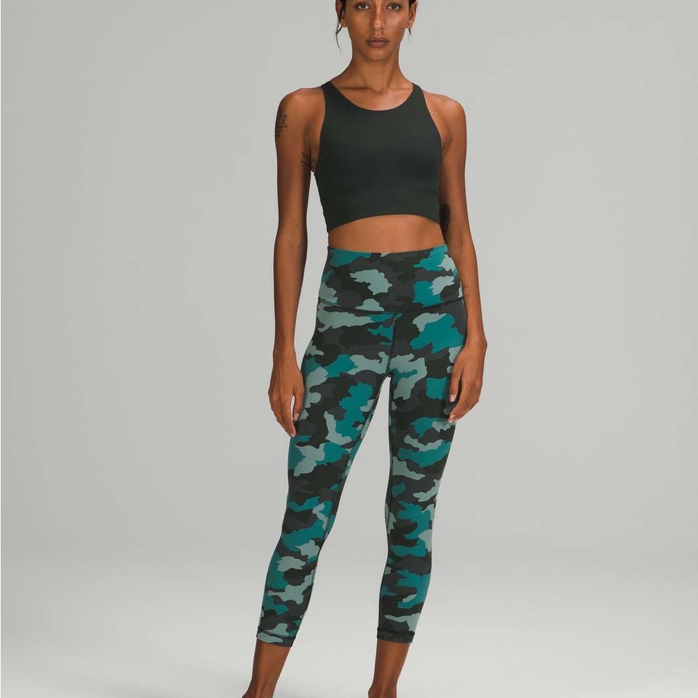 Camo Print Lululemon leggings 23” Size 2